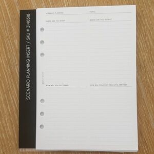 Cloth & Paper Scenario Planning Inserts A5